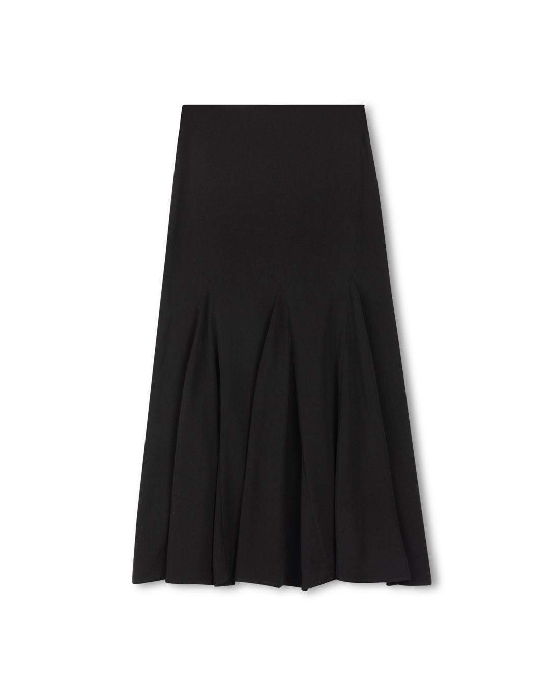 Floated Pleated Maxi Skirt W-16989