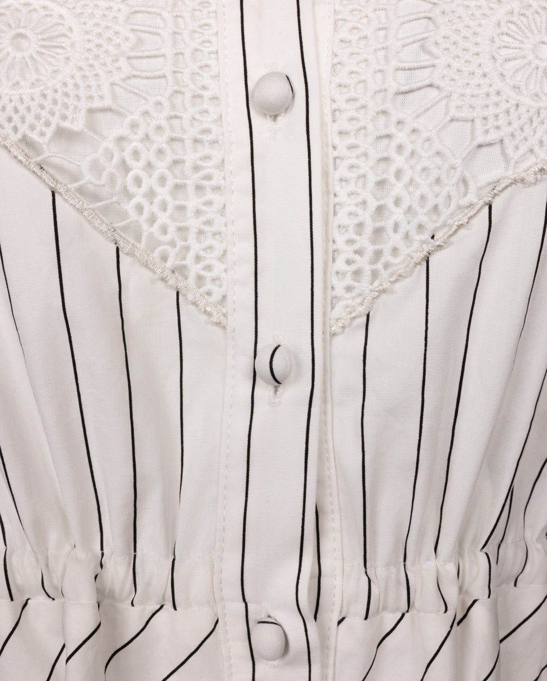 Stripe Poplin Side Tie Dress