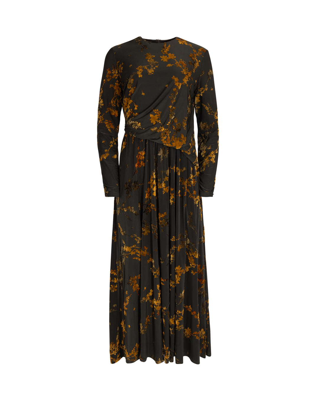 Printed Maxi Ponti Dress W-21775