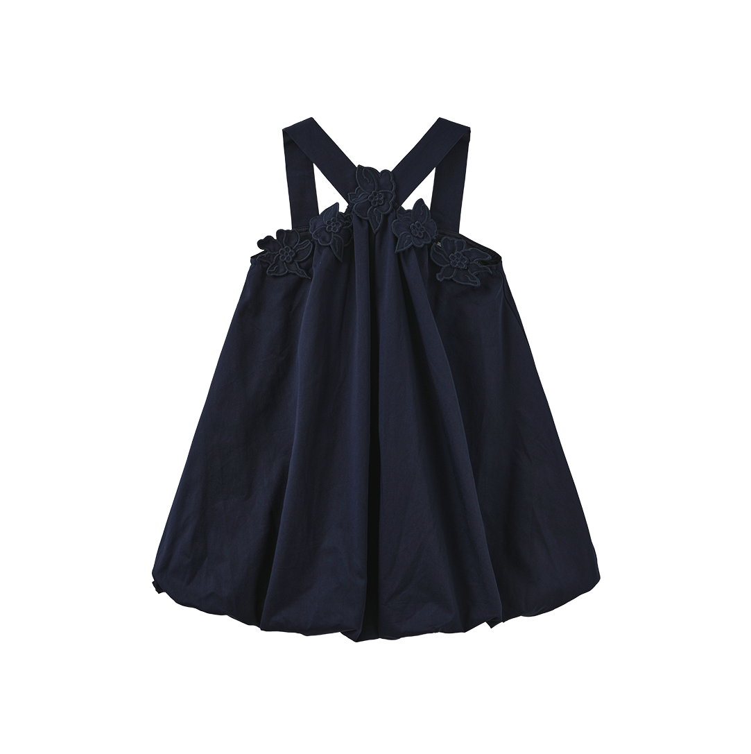 Tia Cross Strap Bubble Hem Dress