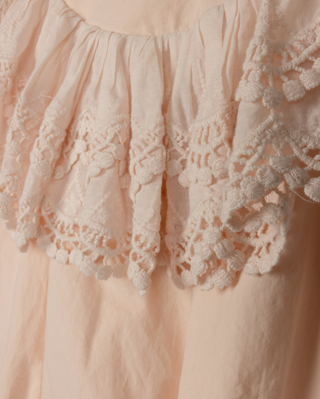 Cotton Lace Ruffle Romper