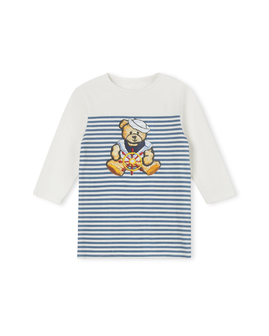 Teddy Bear Half Striped Tee