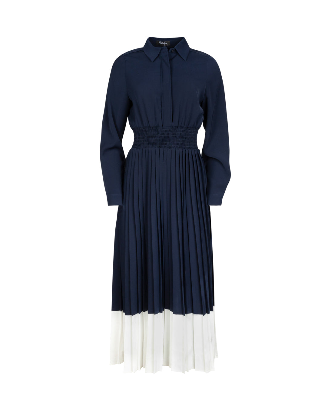 Poplin And Eyelet Dress - Junees