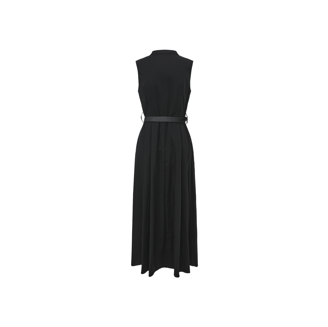 Poplin Belted V-Neck Jumper