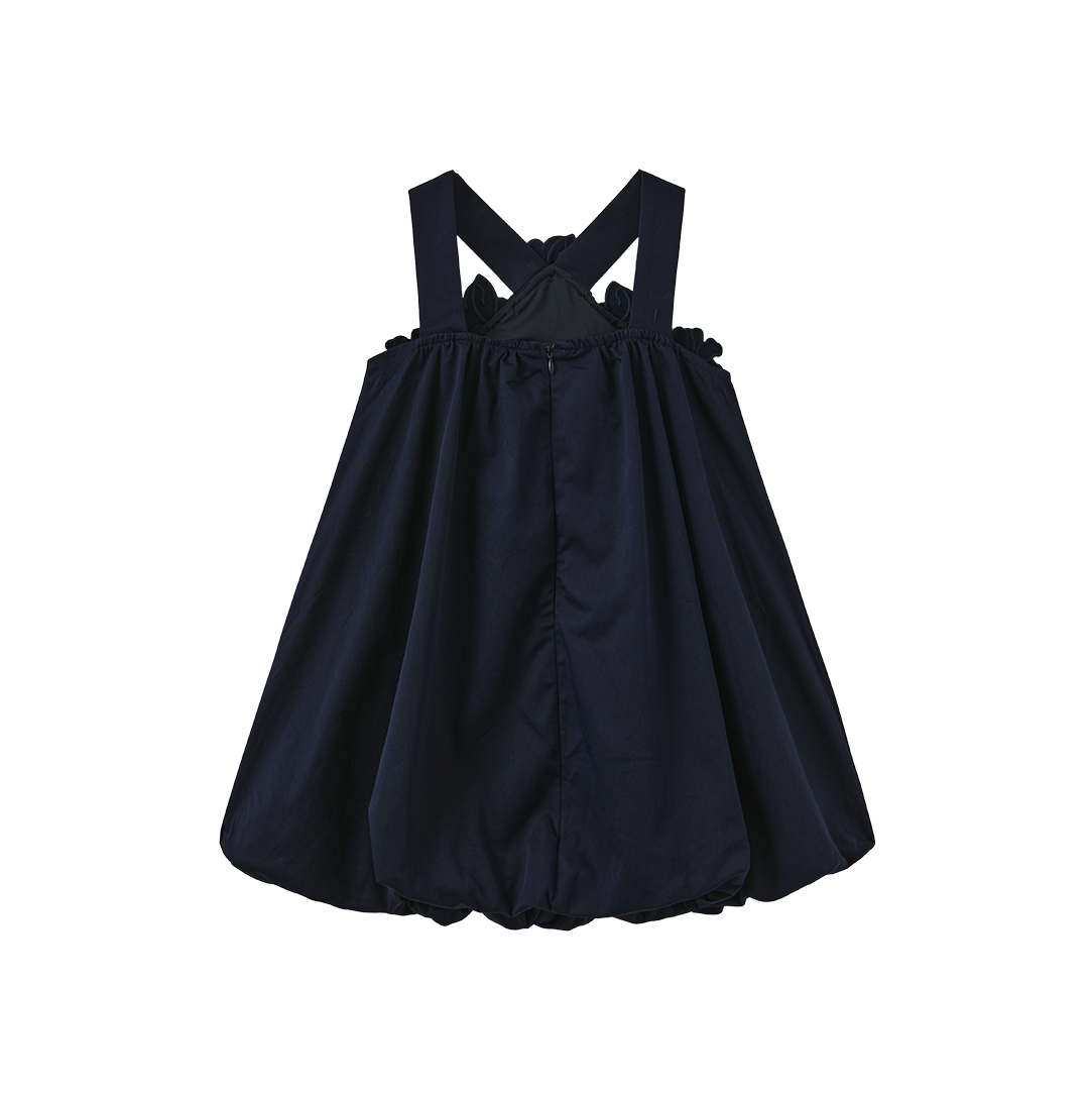 Tia Cross Strap Bubble Hem Dress