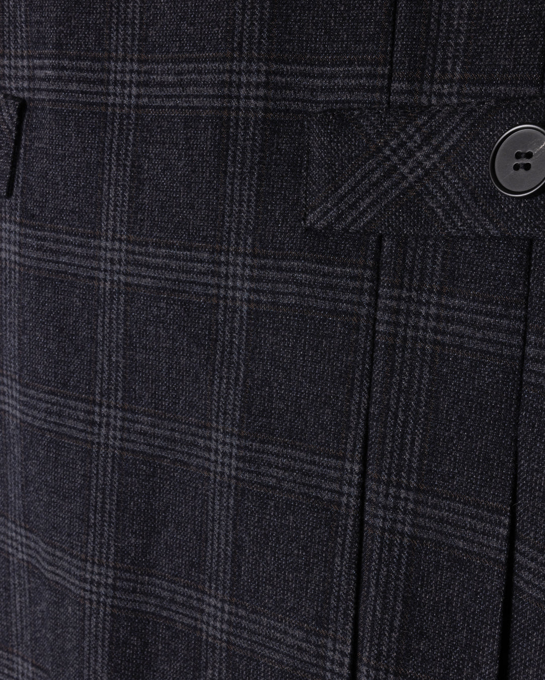 Wool Below Pocket Pleated Skirt