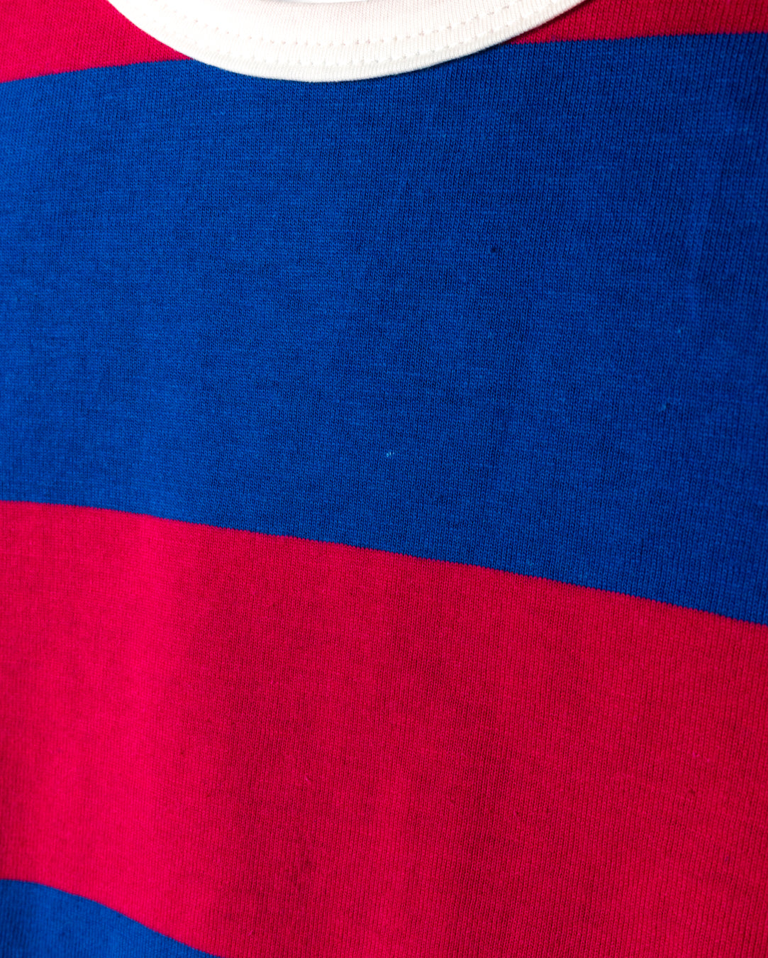 Wide Striped Neck Trim T-shirt