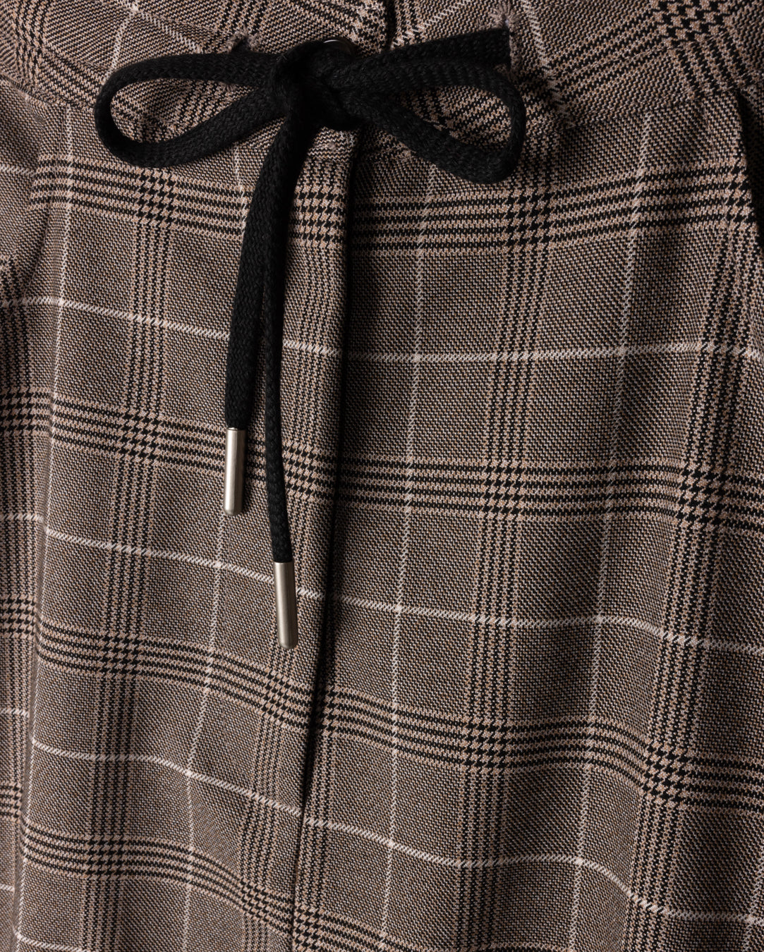 Moki - Side Stripe Plaid Skirt