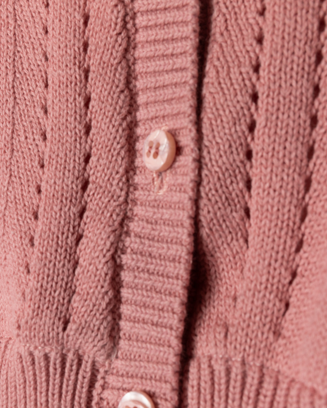 Rose Printed Pointelle Cardigan