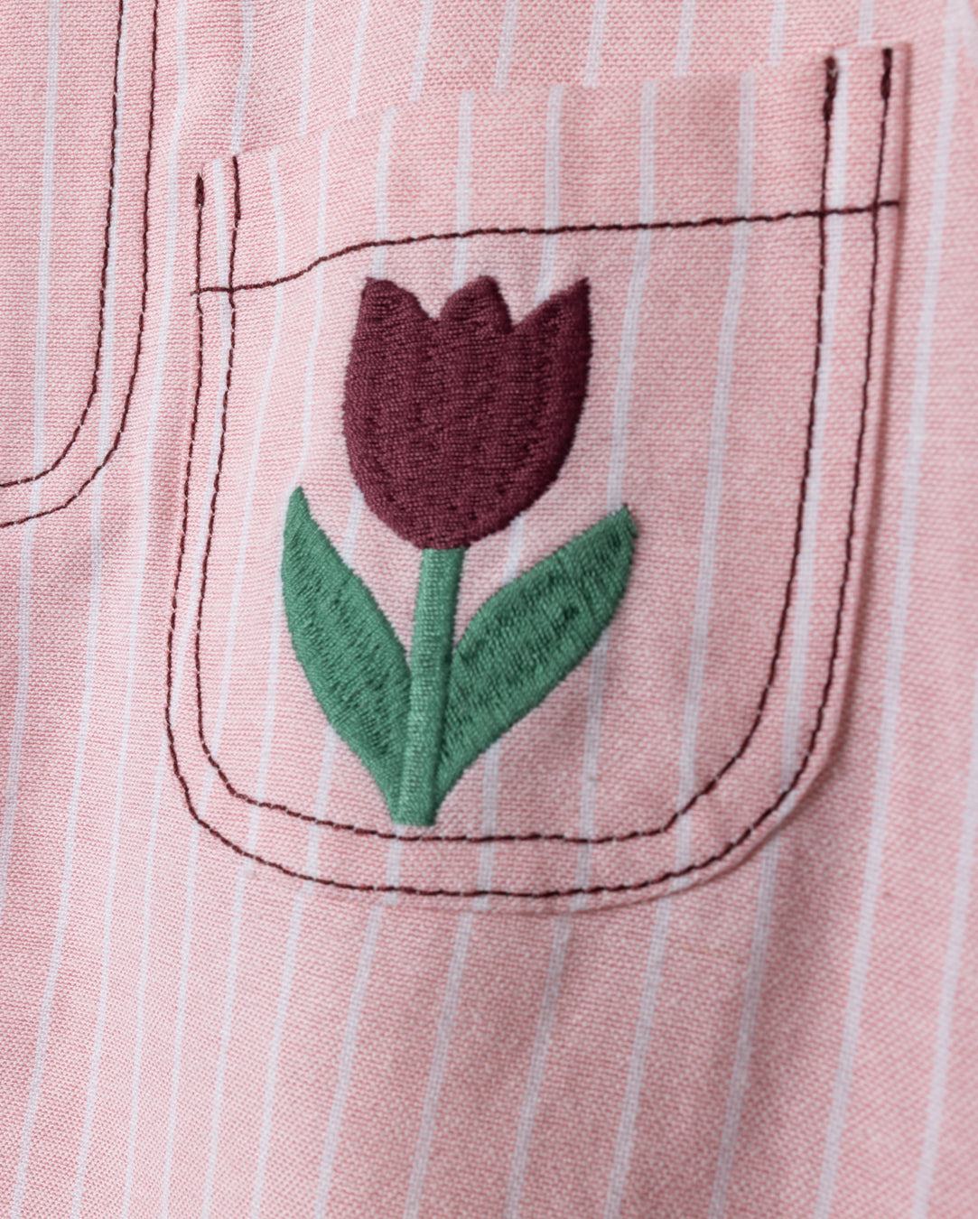 Tulip Striped Pocket Skirt