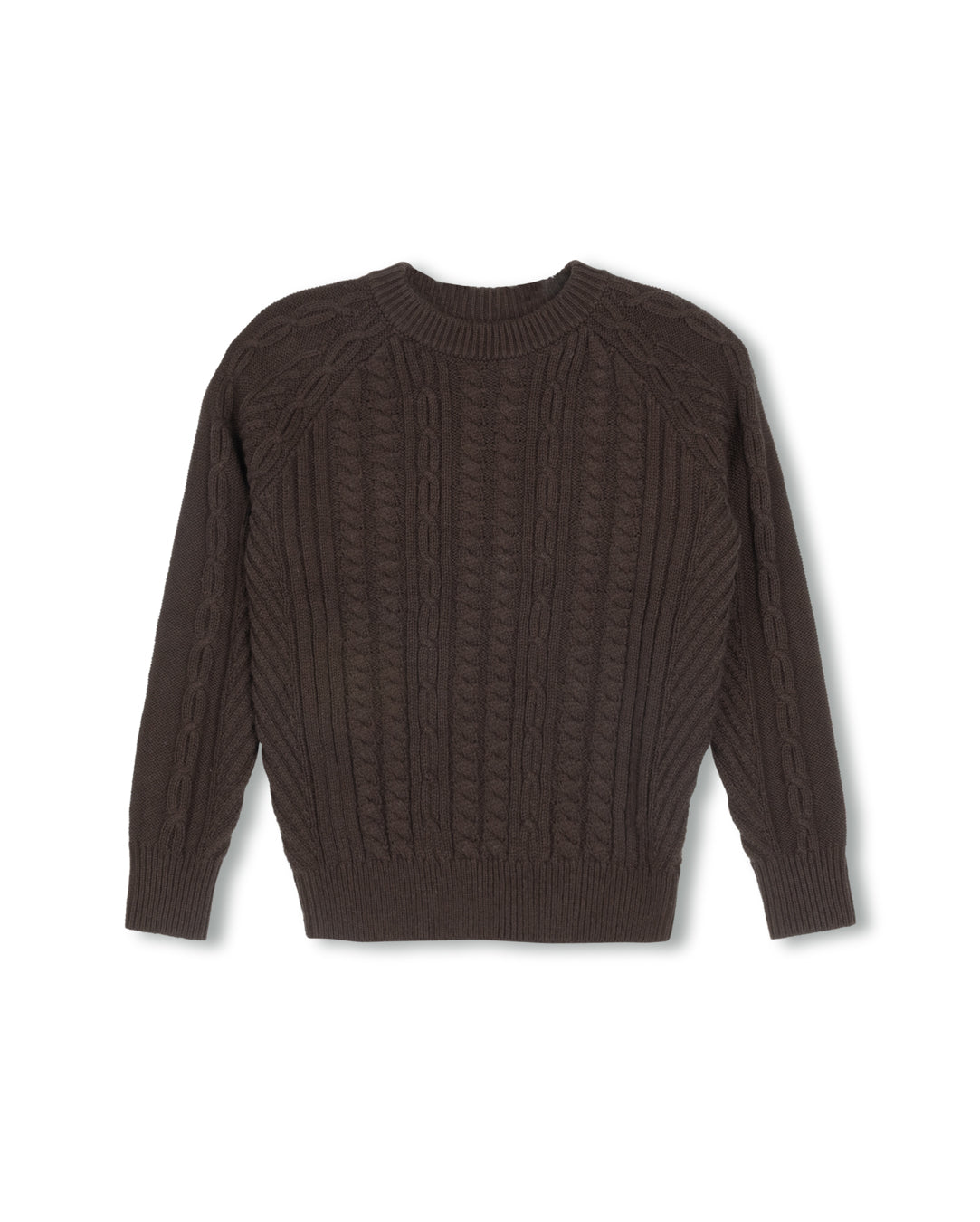 Braided Knit Detailed Sweater C-20284