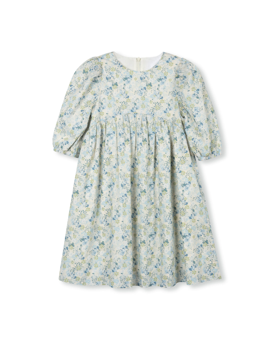 Floral High Waisted Dress With Bow