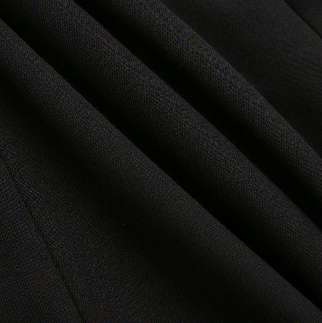 Paneled Wool Maxi Skirt