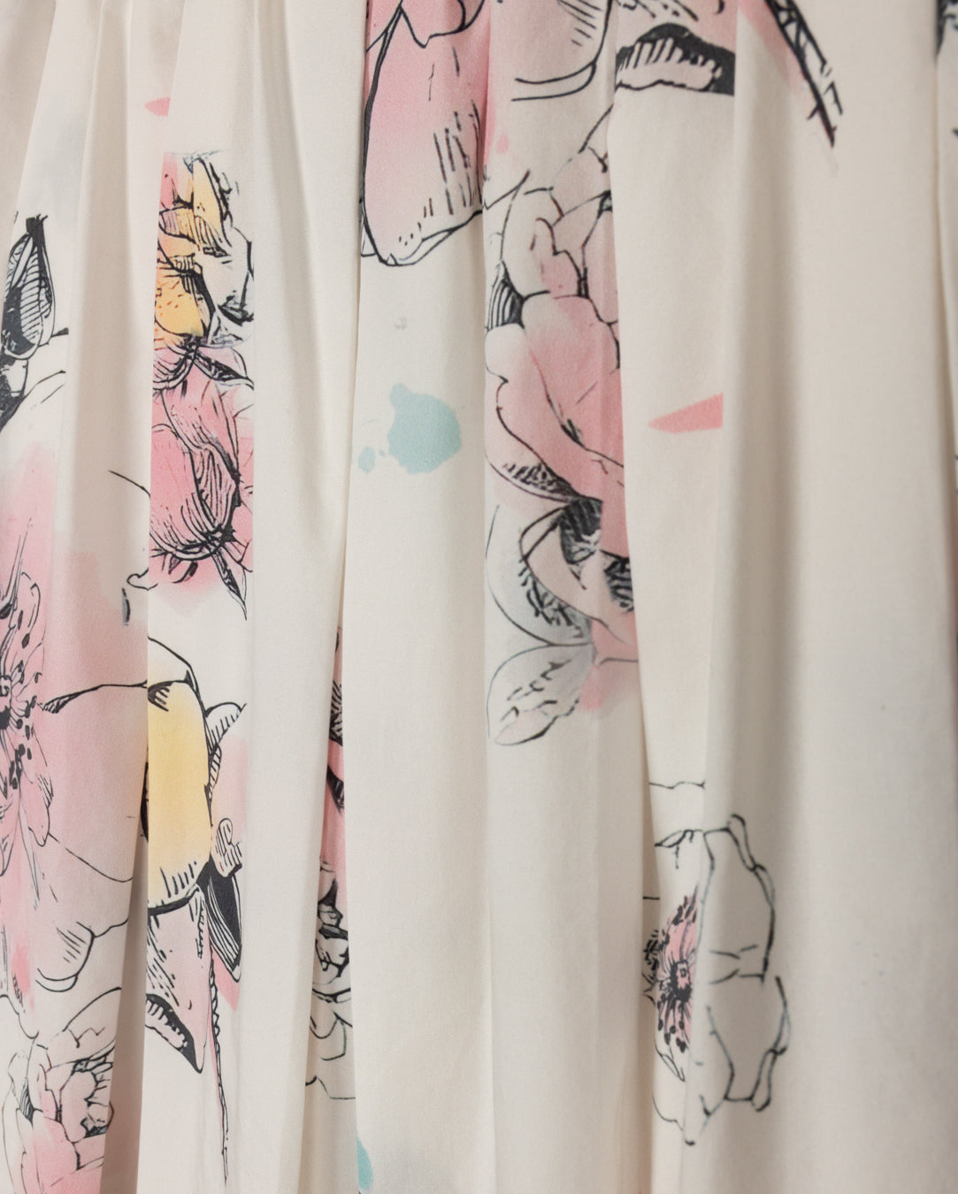 Cindy Floral Printed Pastel Skirt