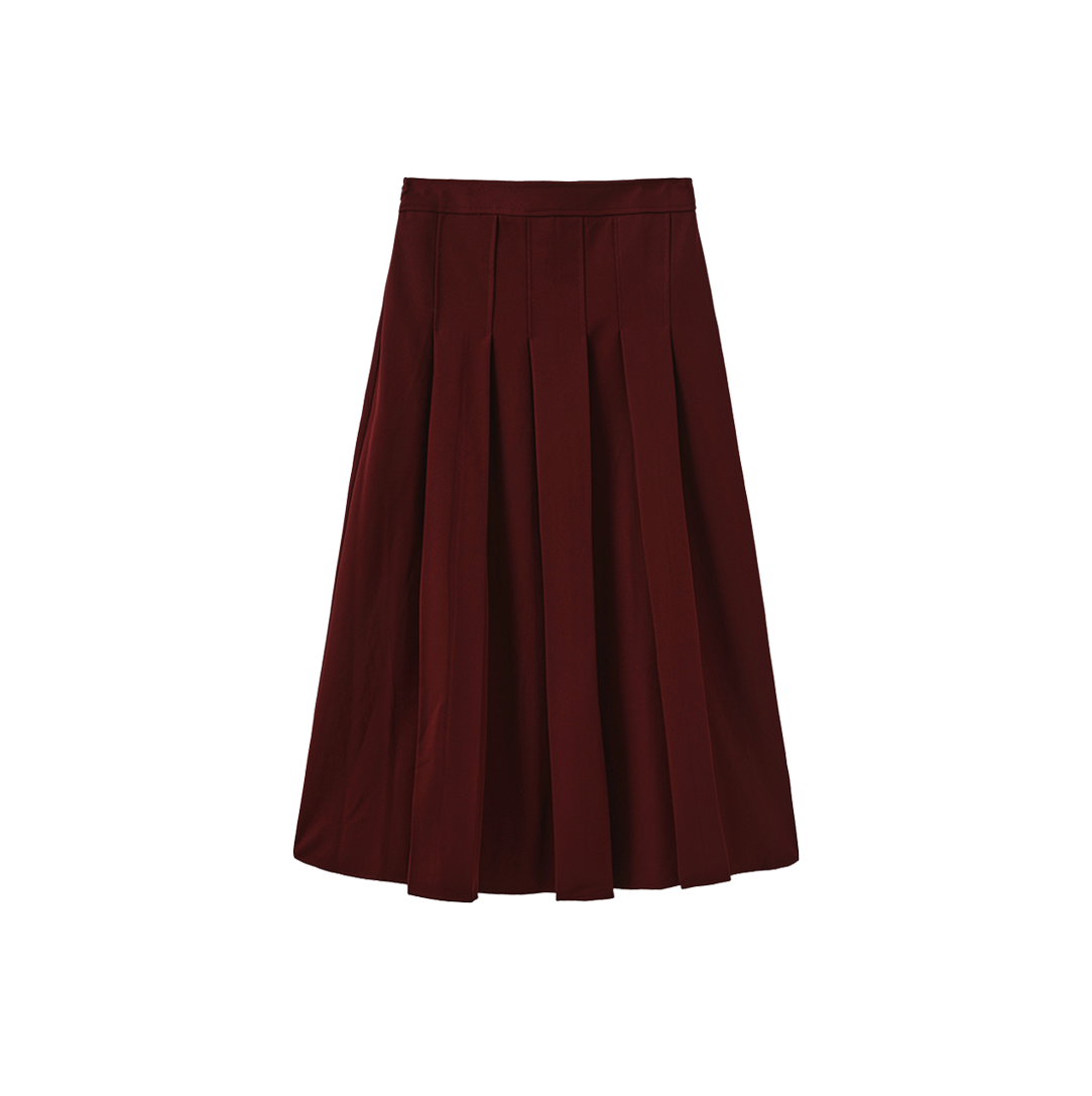 Maxi Box Pleated Skirt