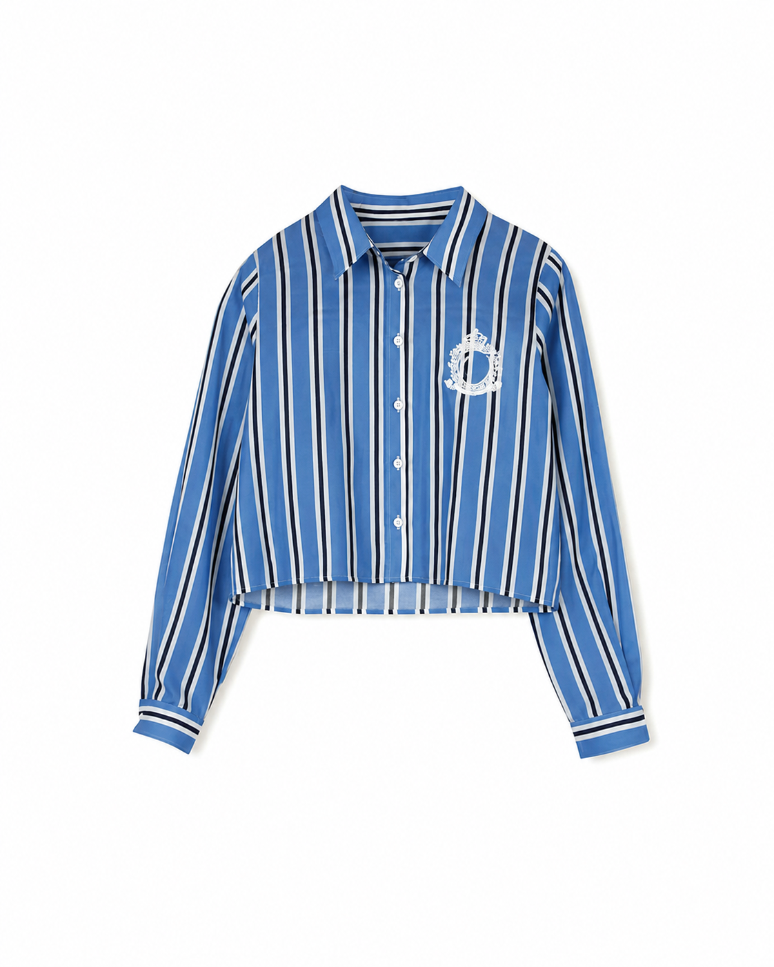 Embroidered Striped Blouse