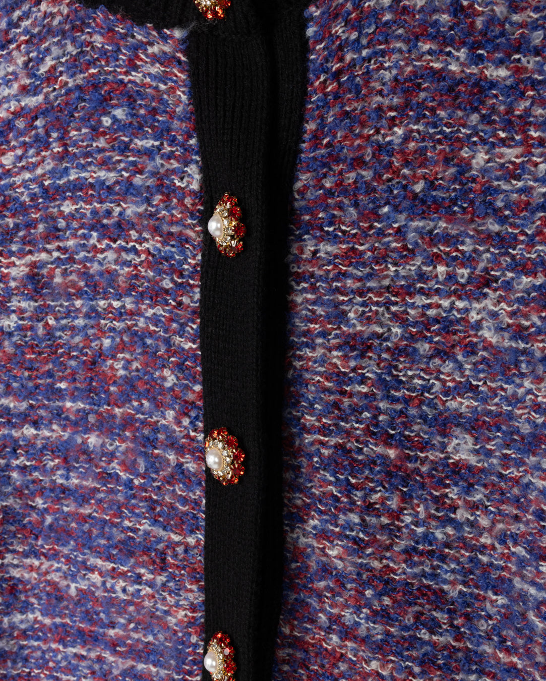 Rhinestone Button Knit Cardigan W-14053