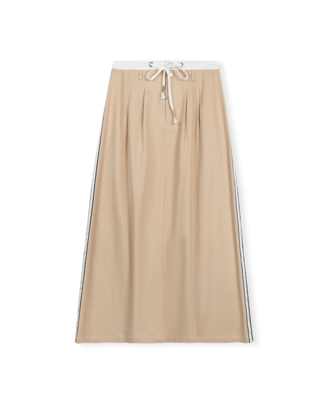 Drawstring Pleat Denim Skirt - Junees