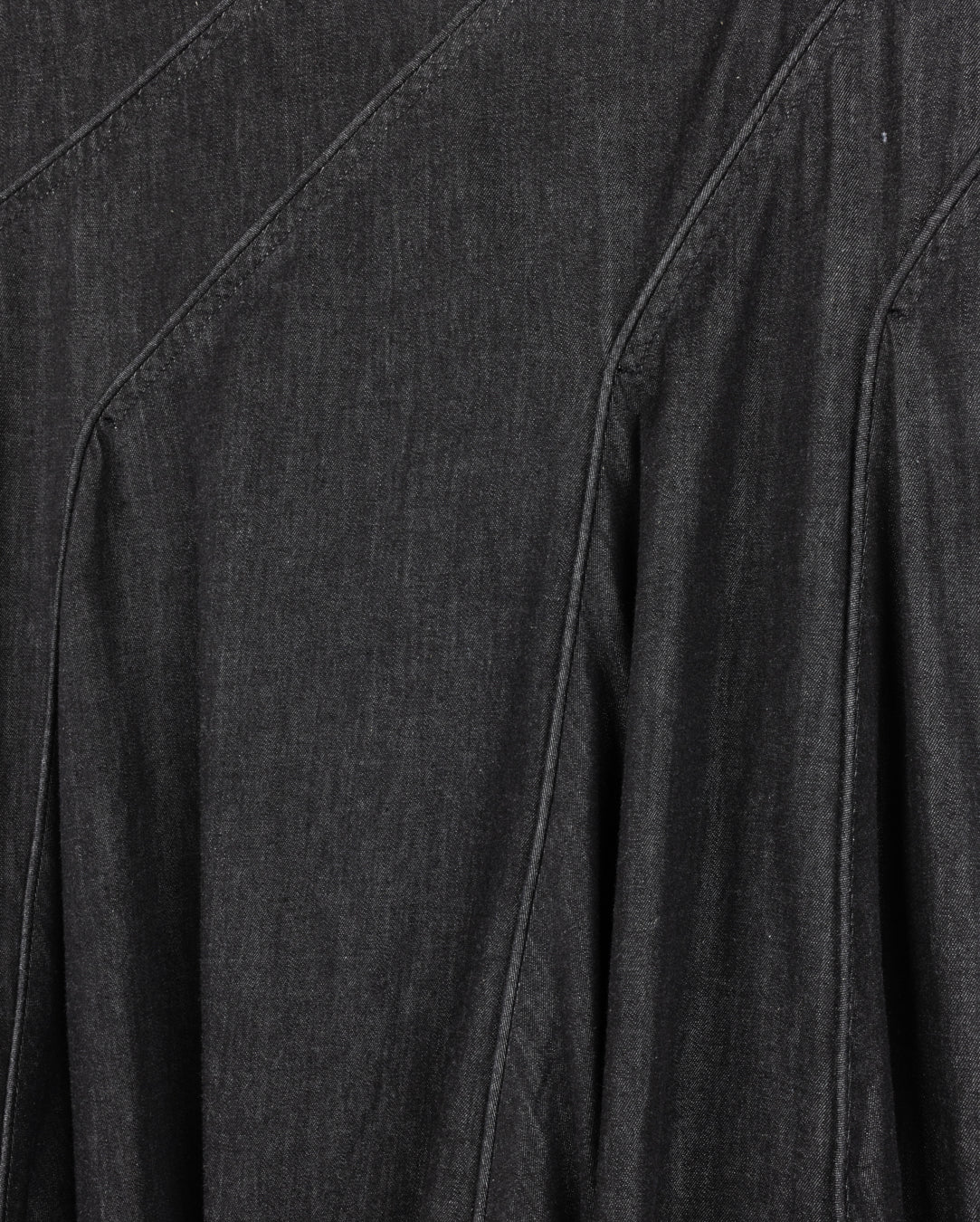 Chambray Stitched Detail Skirt - Junees