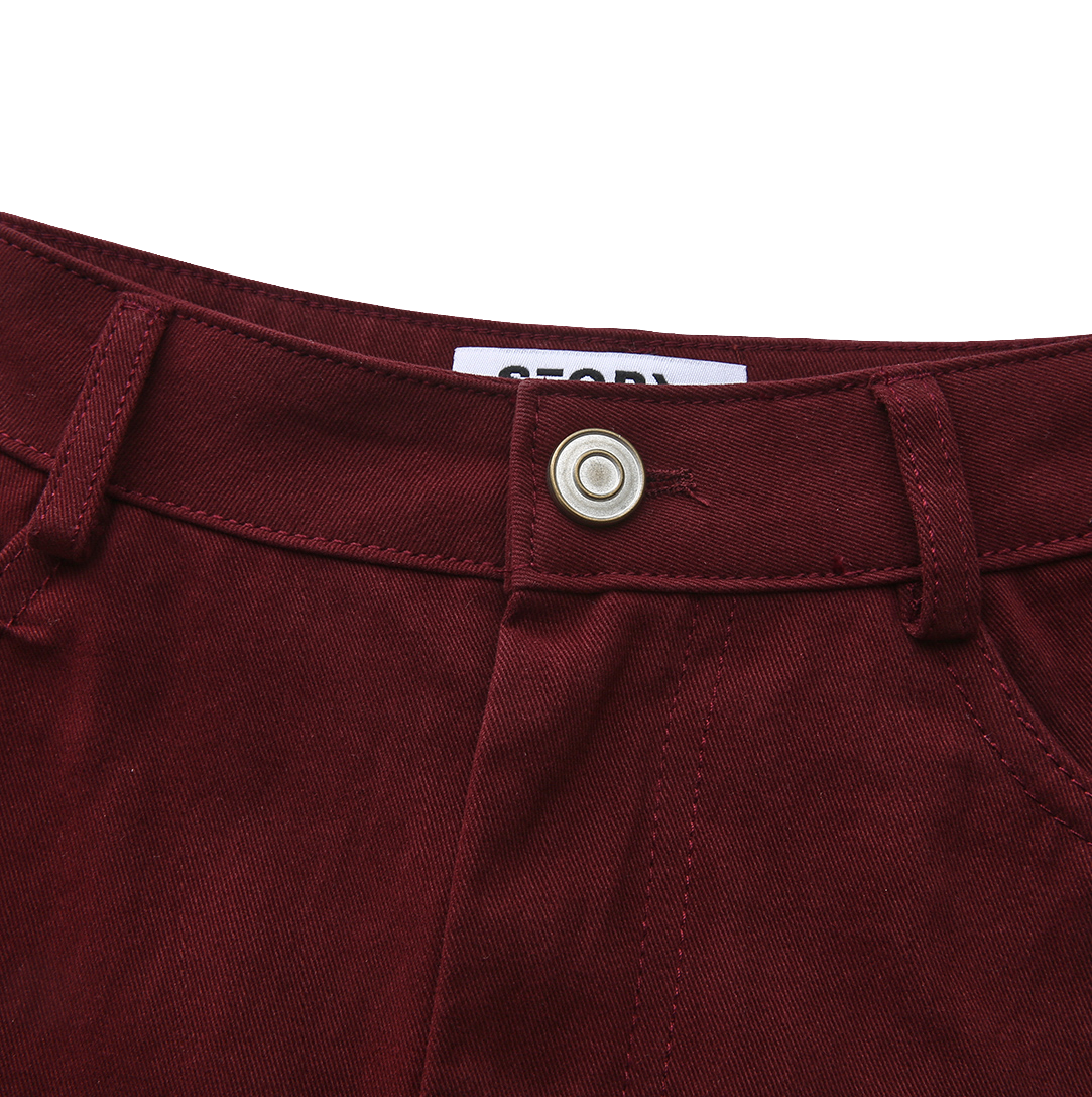 Denim Seam Detailed Pocket Skirt