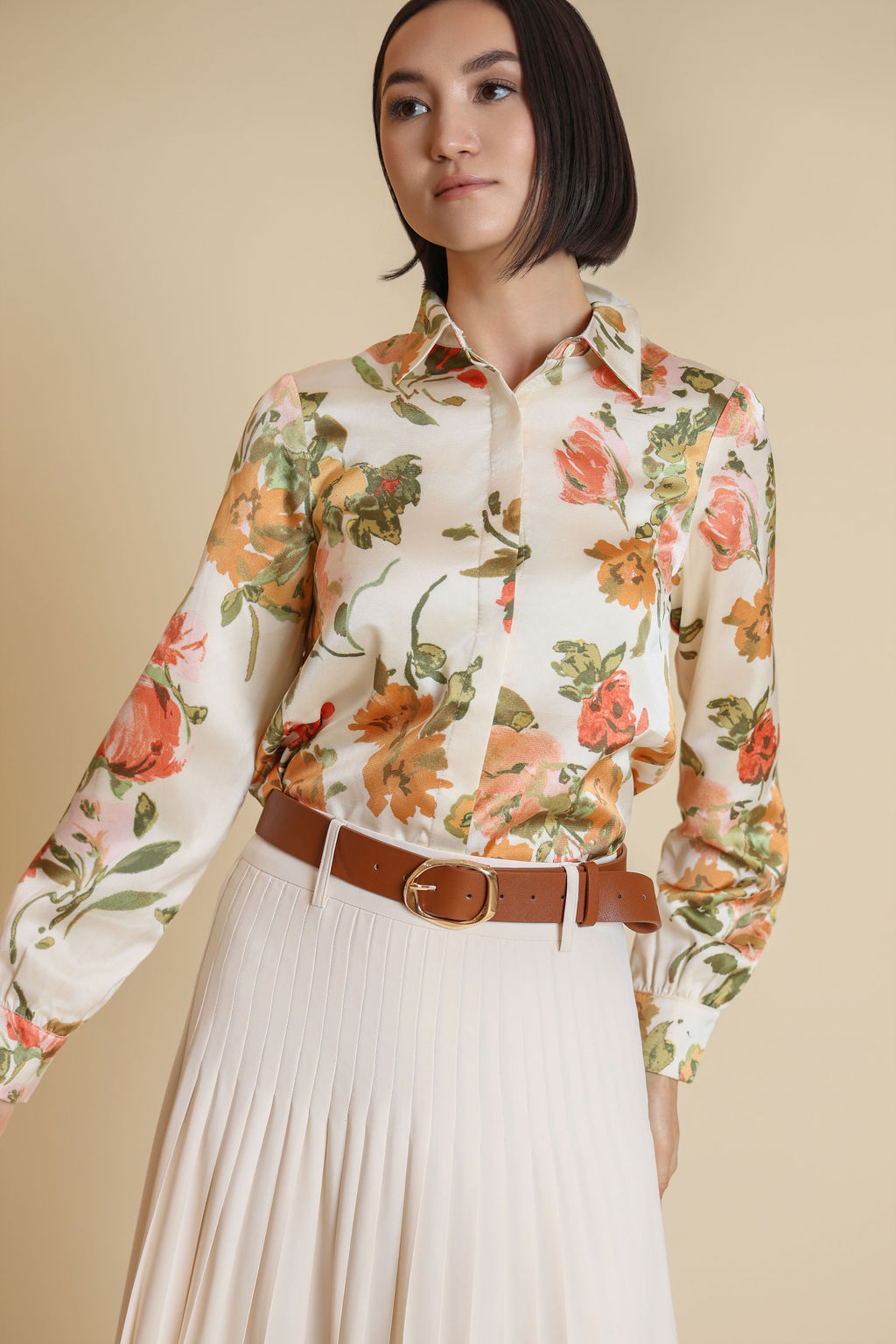 Kenn Silk Printed Blouse