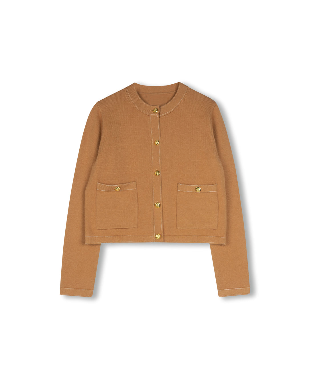 Knit Stitched Cardigan W-20220