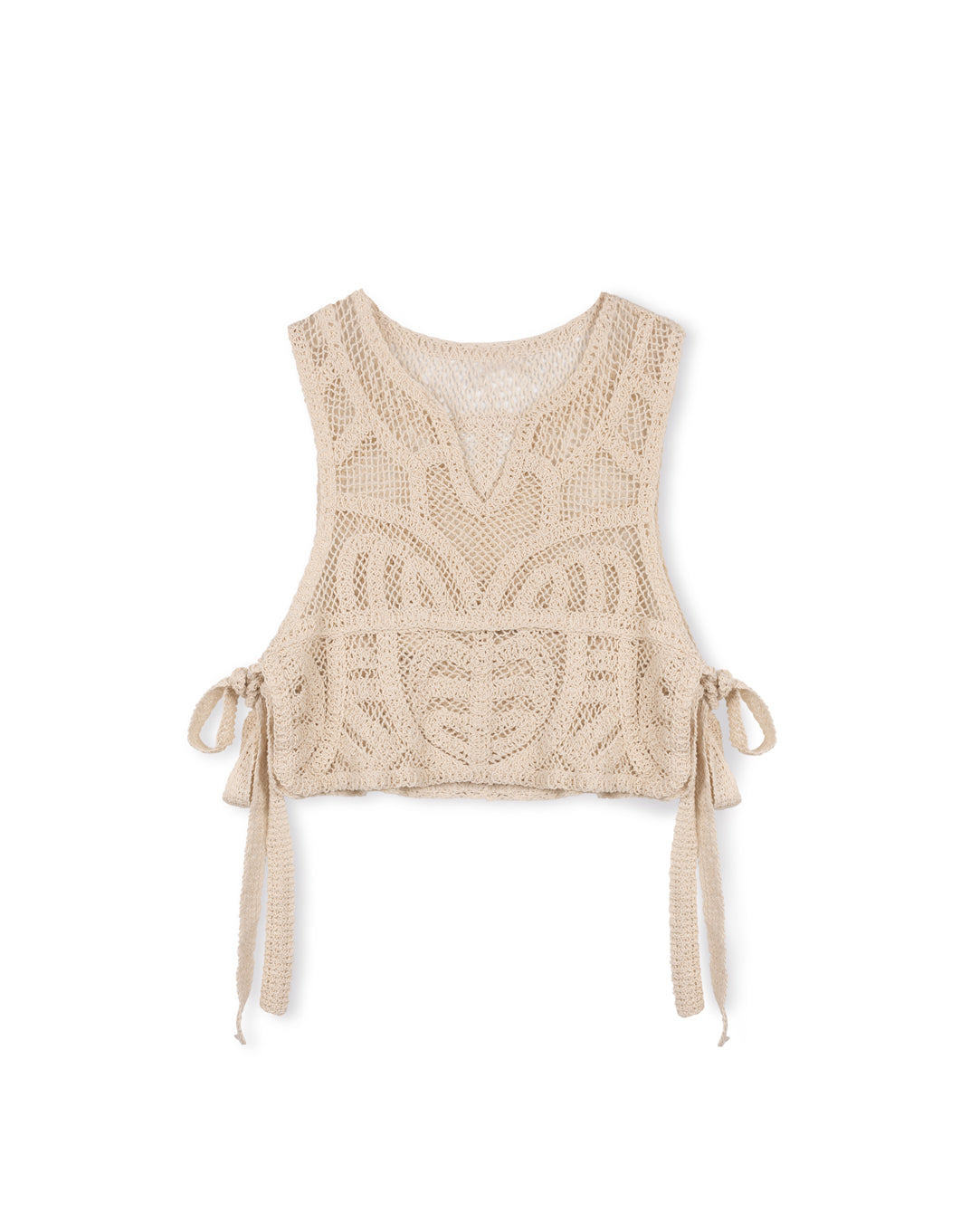 Crochet V-neck Vest W-17033