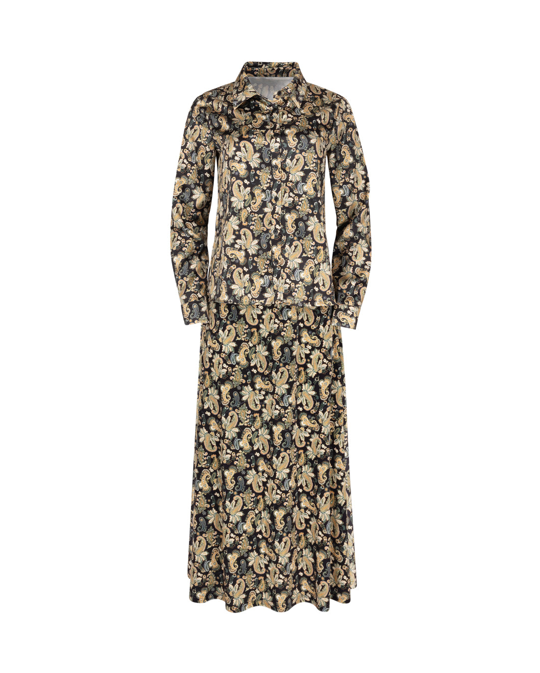 Paisley Slip Dress And Blouse