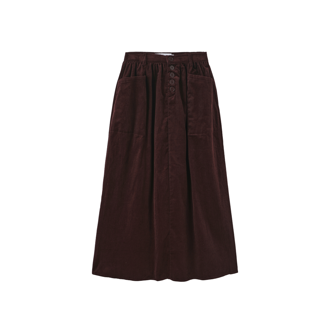 Corduroy Pocket Midi Skirt