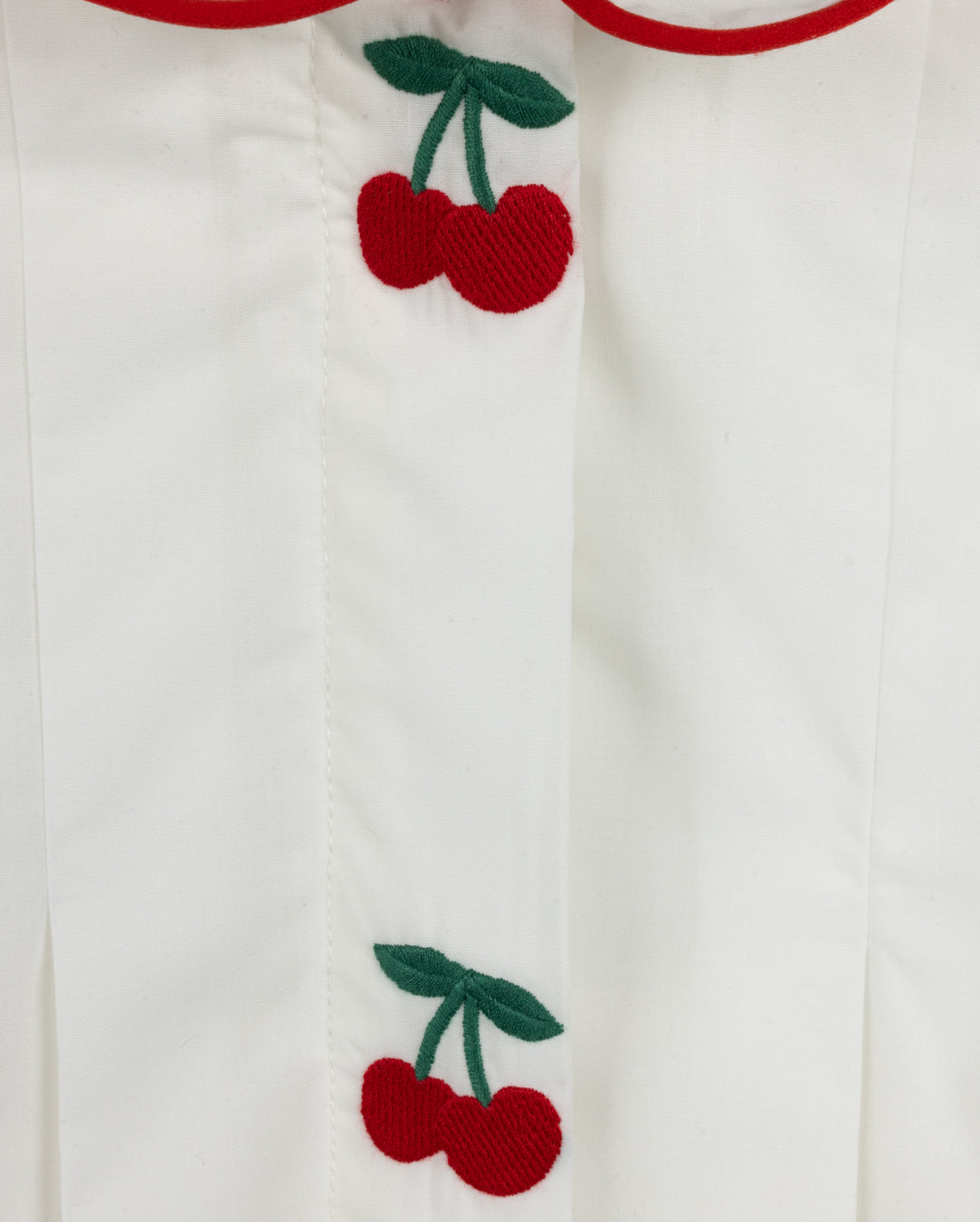 Tessa Embroidered Cherry Pleated Blouse - Junees
