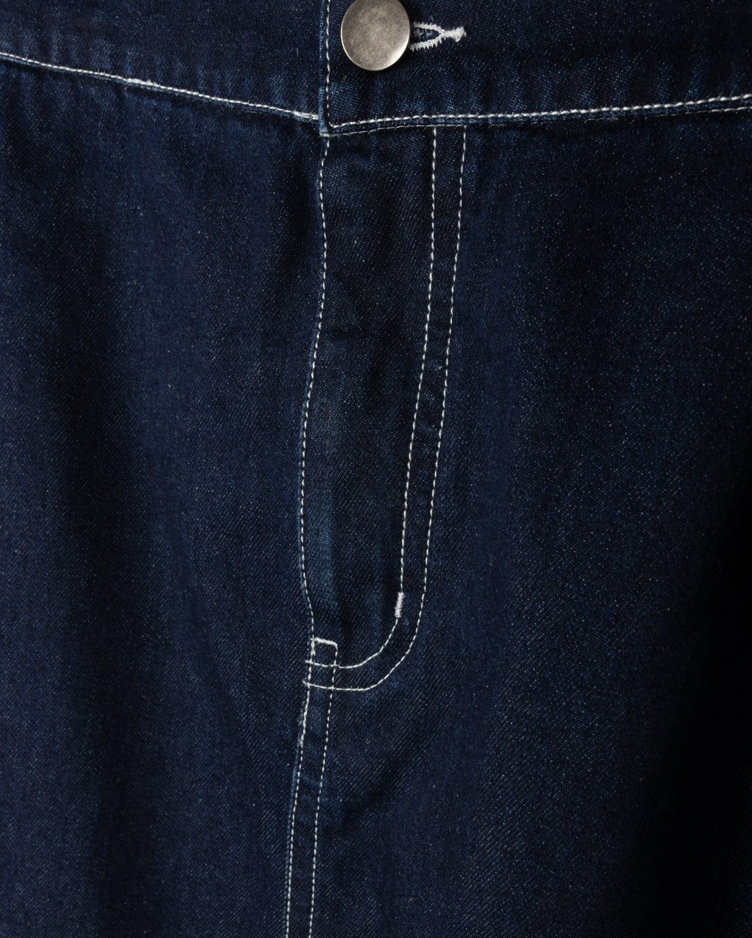 Denim Frayed Sides Skirt