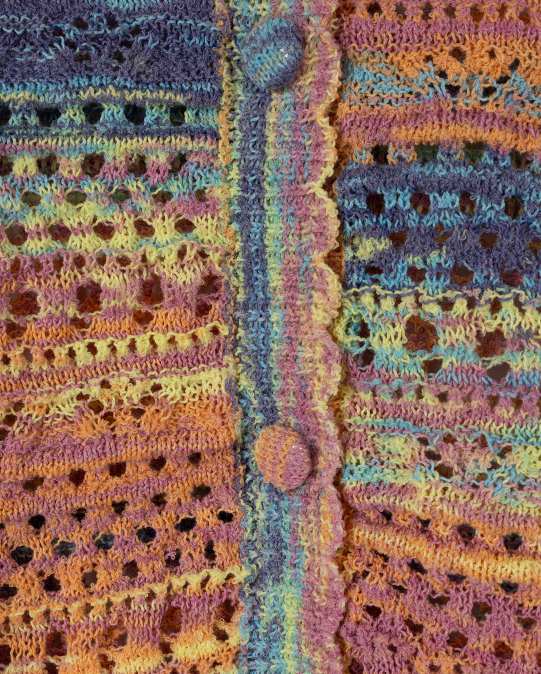 Pointelle Knit Colorful Cardigan - Junees