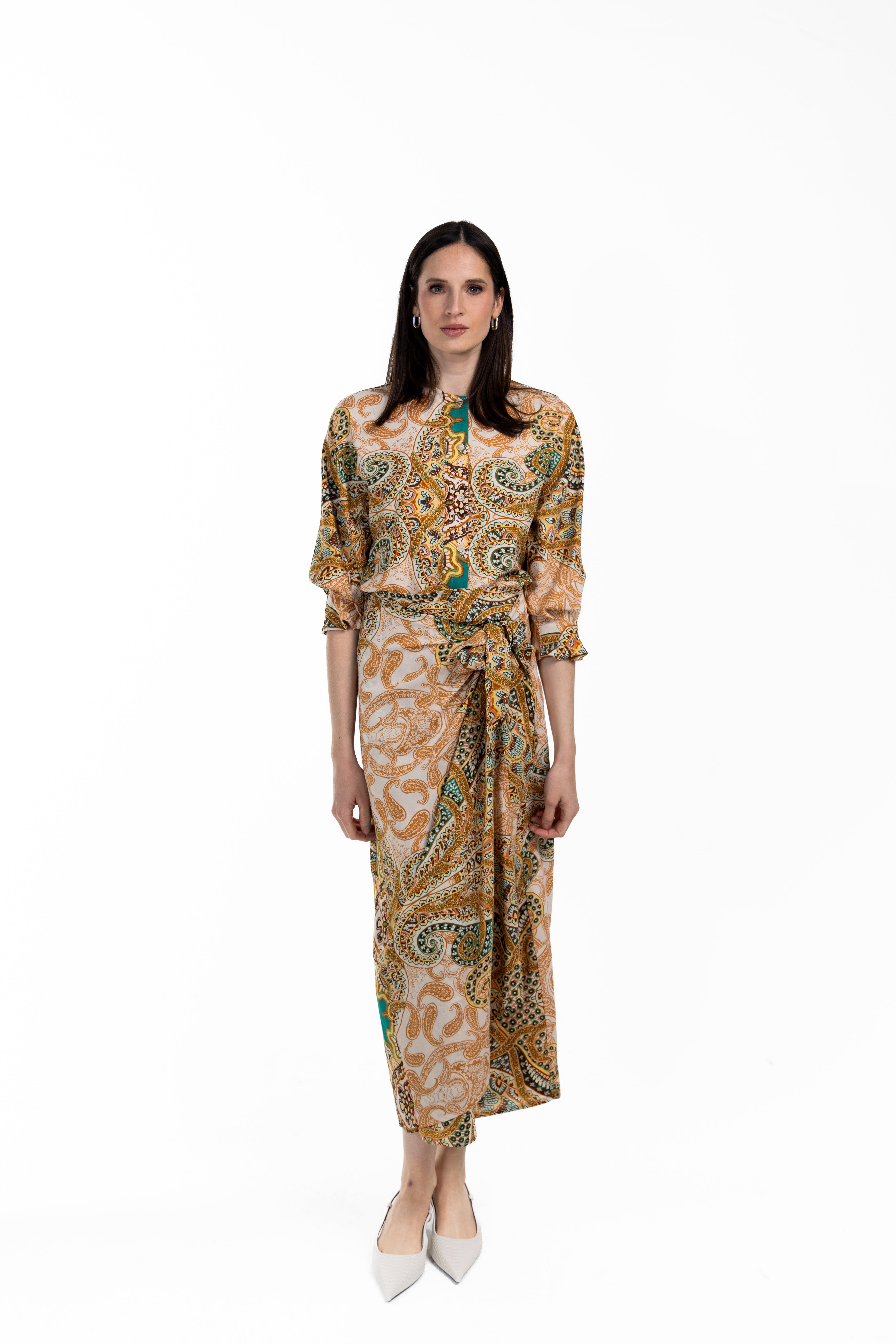 Lenger Printed Blouse W-17914