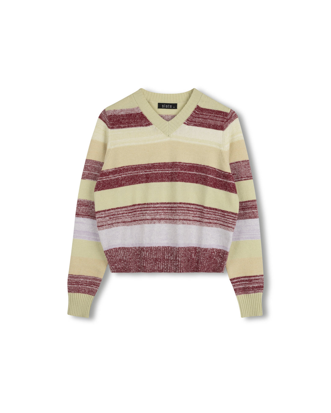 V-Neck Striped Sweater