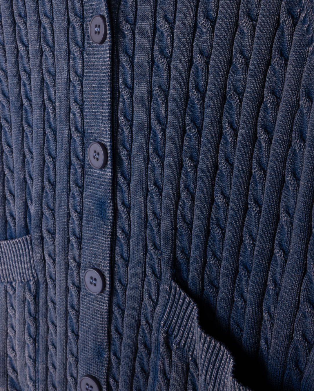 Rounded Collar Knit Cardigan