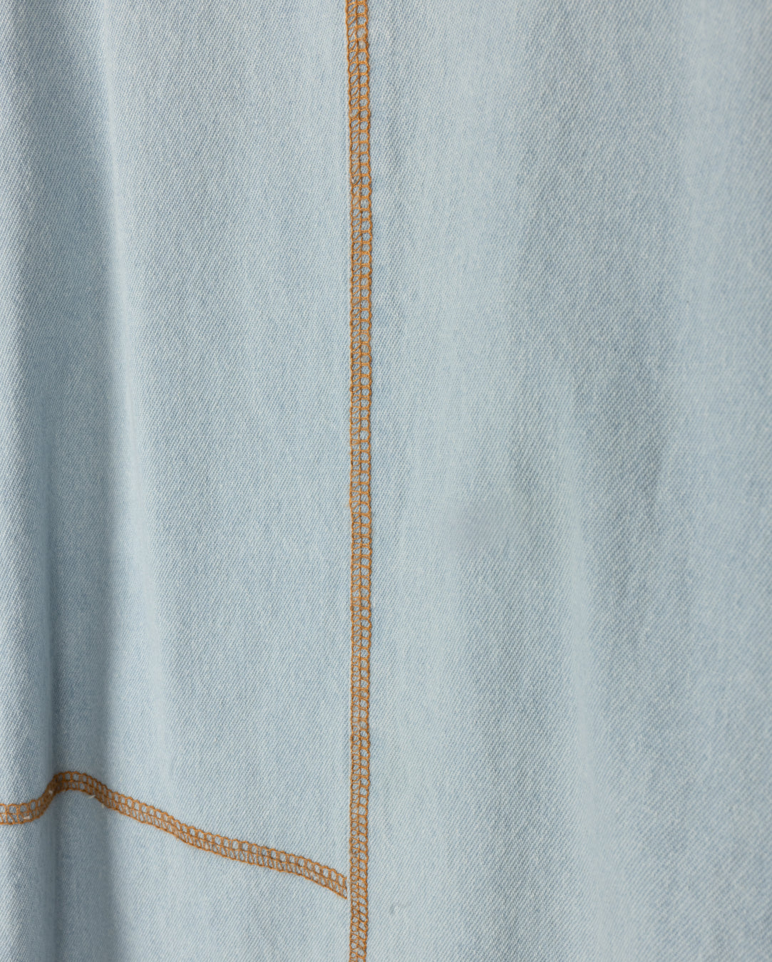 Denim Stitch Detail Maxi Skirt