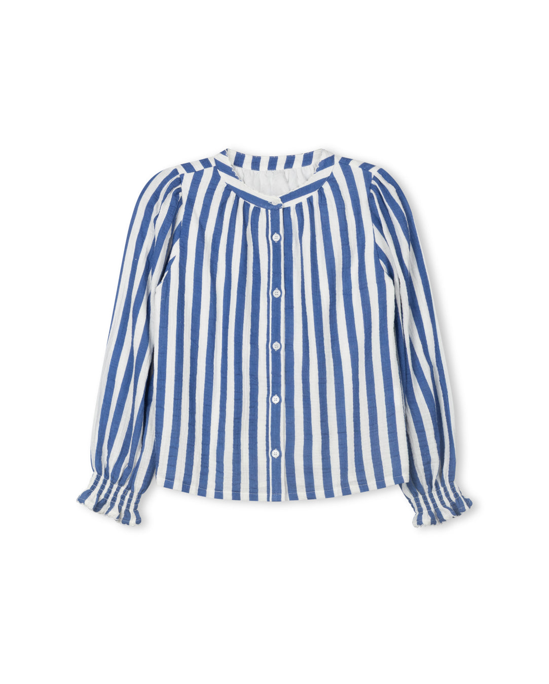 Double Cloth Stripe Blouse