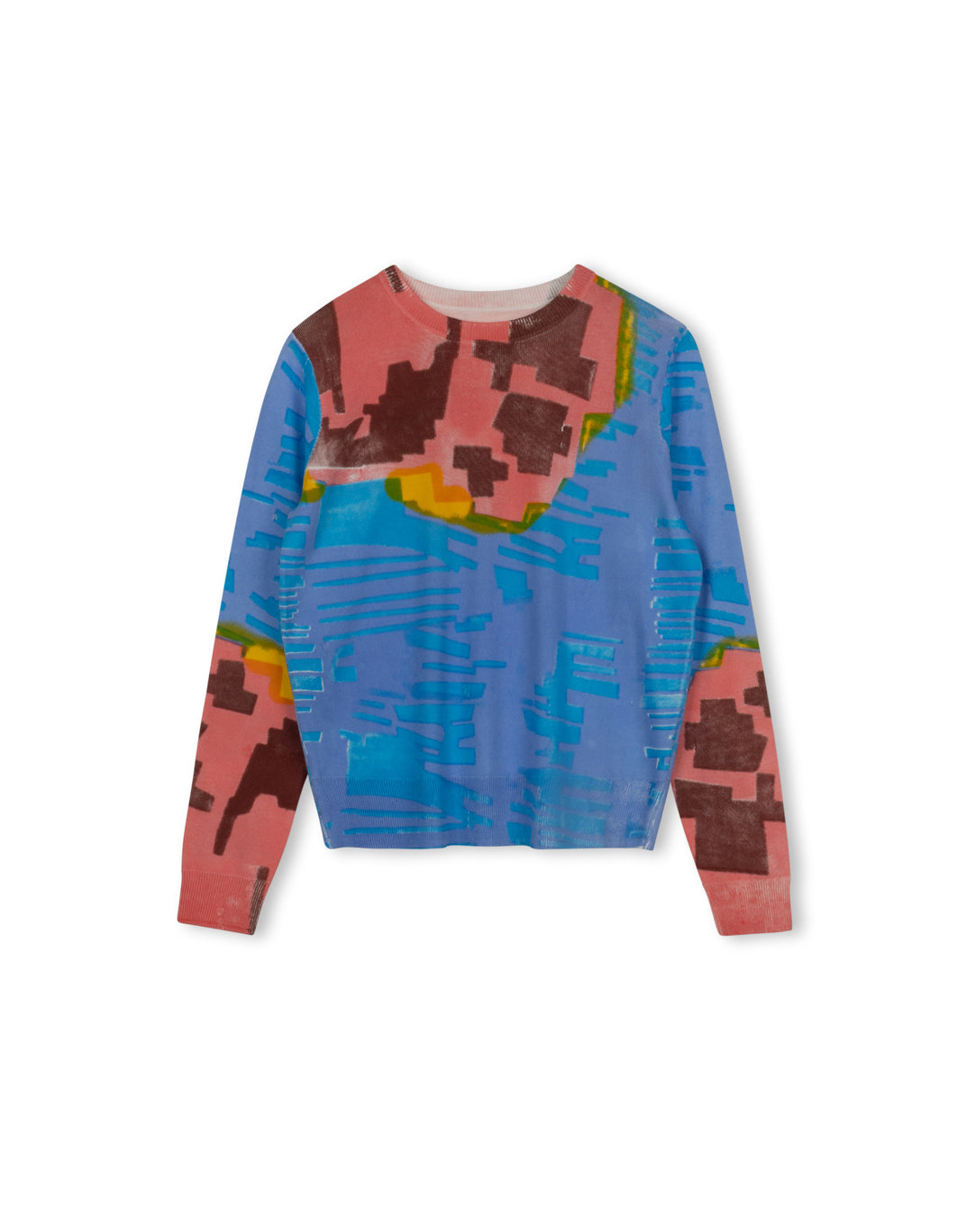 Water Printed Knit Top