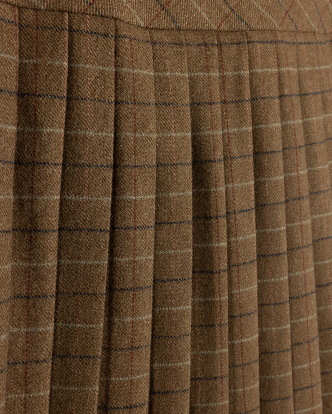 Loft Plaid Pleated Skirt