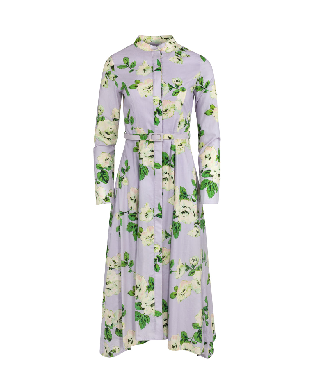 Dela Floral Print Belted Dress