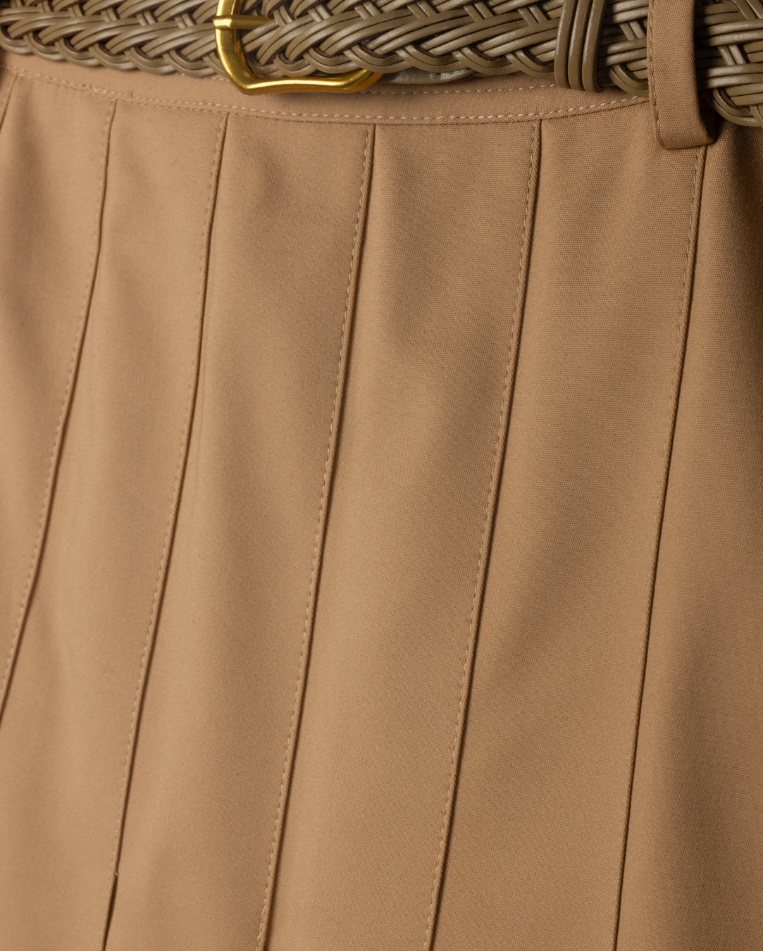 Thin Poplin Pleated Skirt