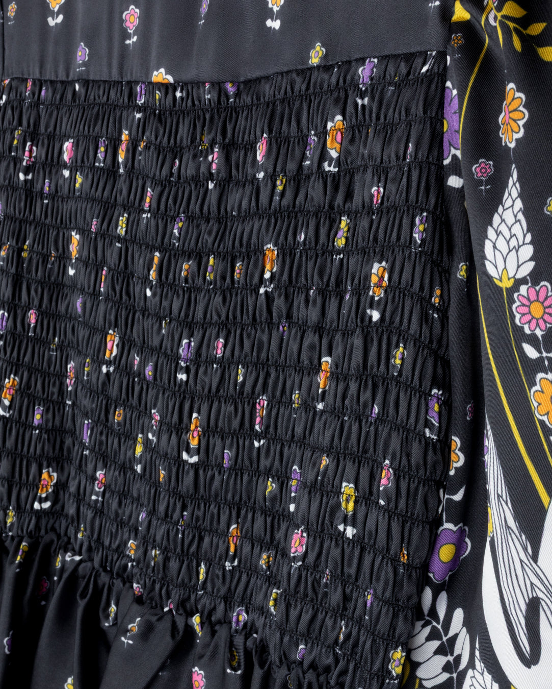 Floral Printed Smocked Top Dress C-22970