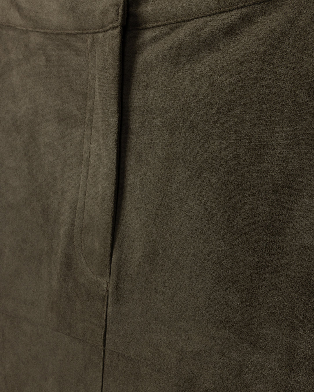 Suede Fit And Flair Skirt