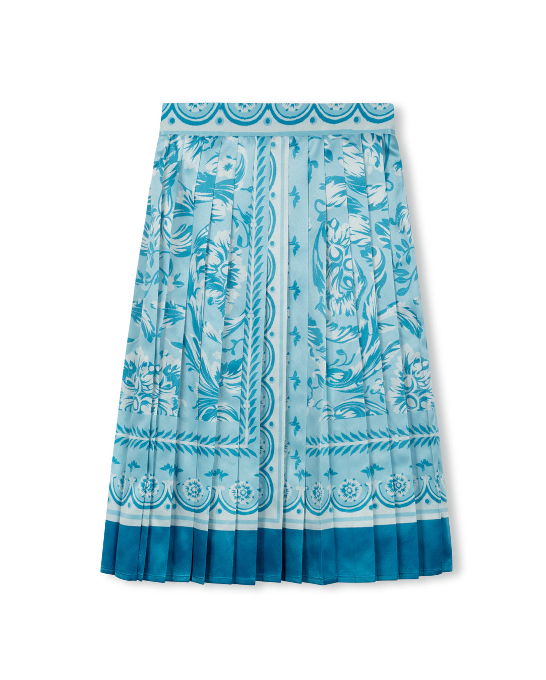 Tonal Detailed Print Skirt - Junees