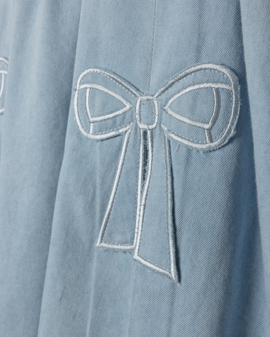 Leroy Denim Bow Detailed Skirt - Junees