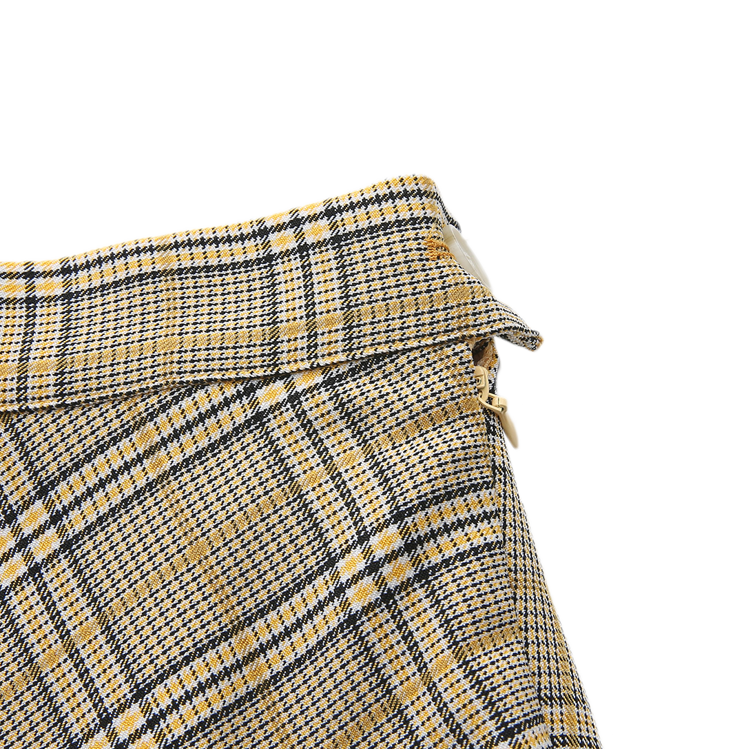 Avis Side Button A-Line Skirt