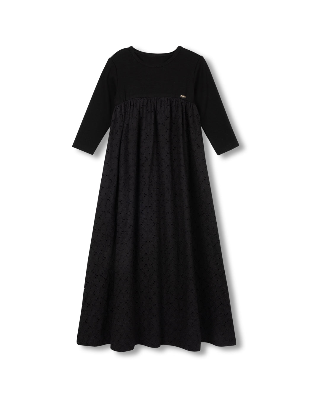 T-shirt And Eyelet Maxi Robe