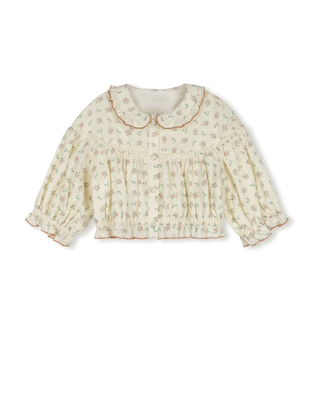 Vince Printed Linen Blouse