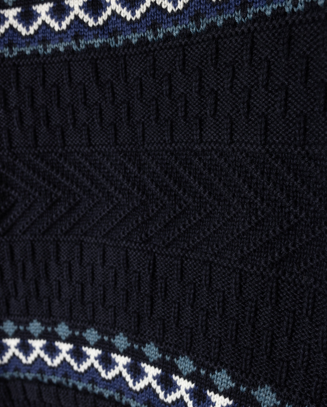 Small Fair Isle Knit Pattern Sweater C-23417