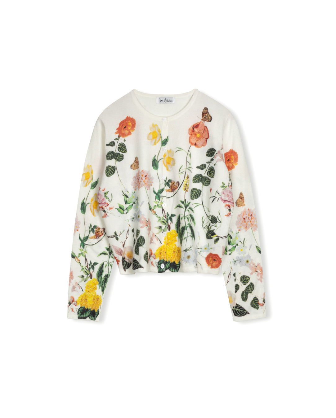 White Floral Cardigan